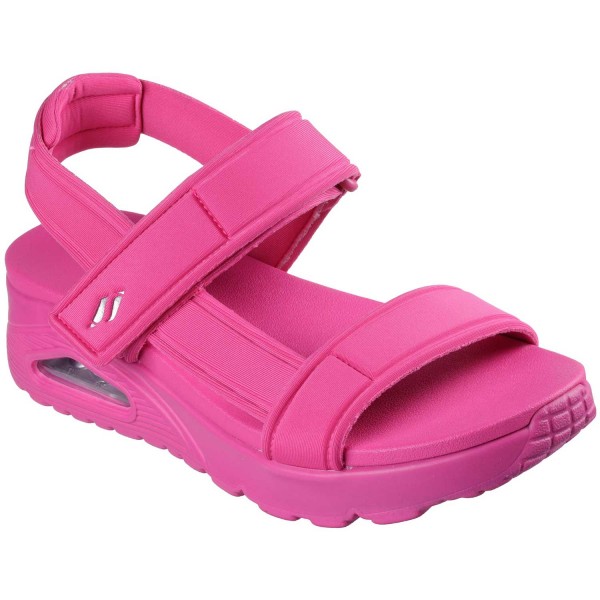 Skechers Uno - Fun Stand Damen Fashion-Sandale mit Absatz Hot Pink