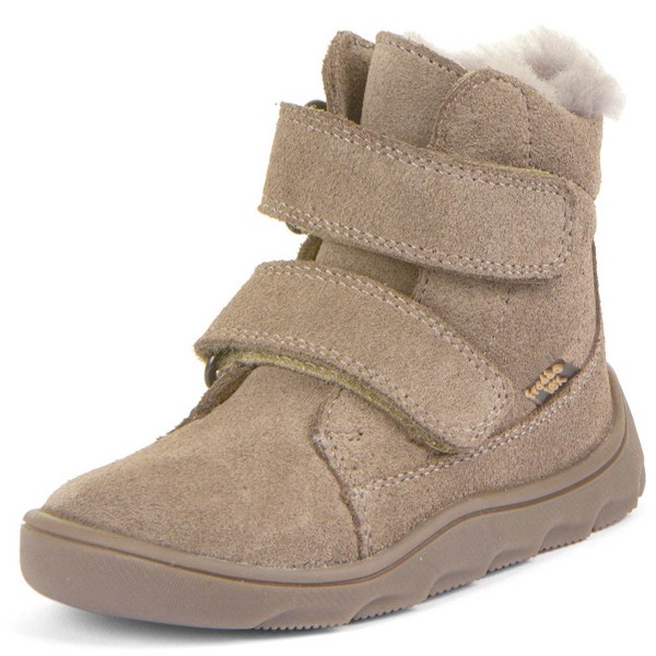 Froddo - FroddoTex Zeru Boot Furry Barefoot - Kinder Barfußstiefel mit Lammfellfutter - Beige