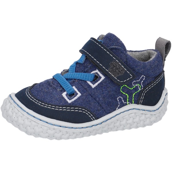 Ricosta Pepino Barefoot Filou Kleinkinder Lauflernschuhe Blau (Nautic)