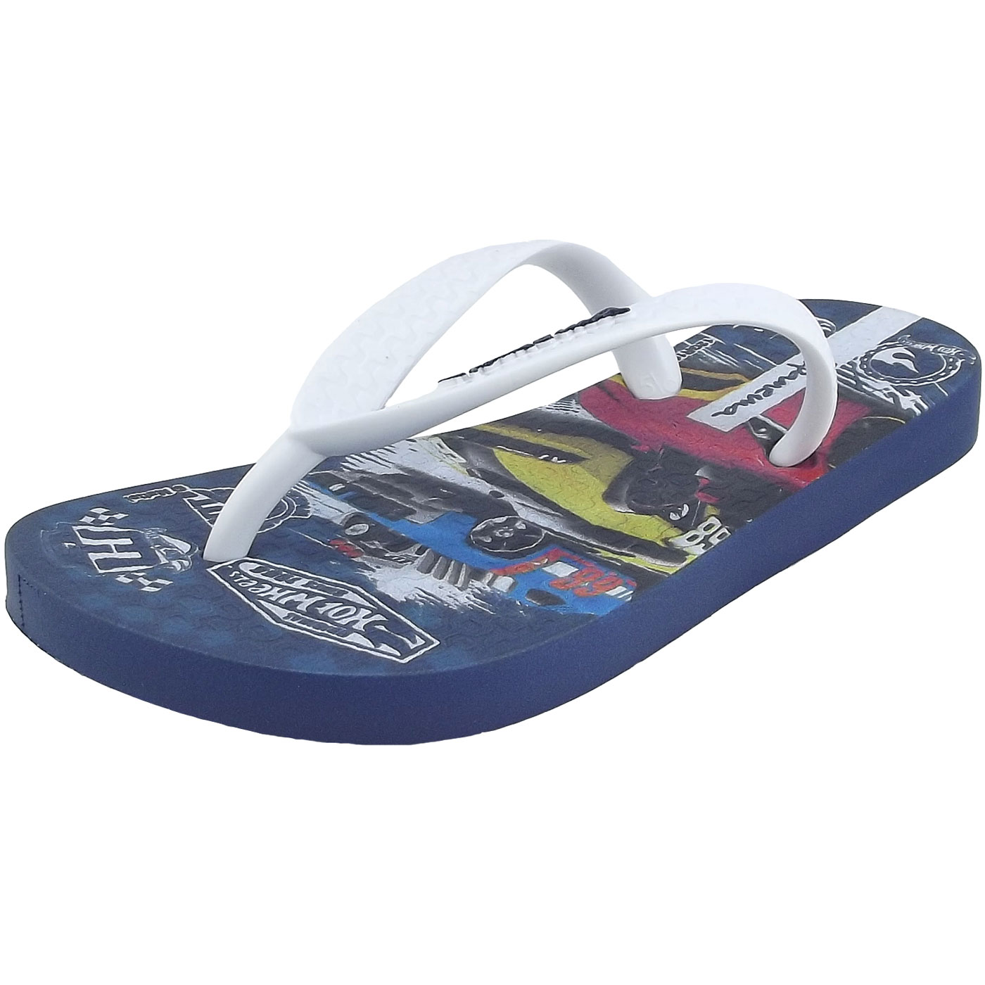 boys white flip flops