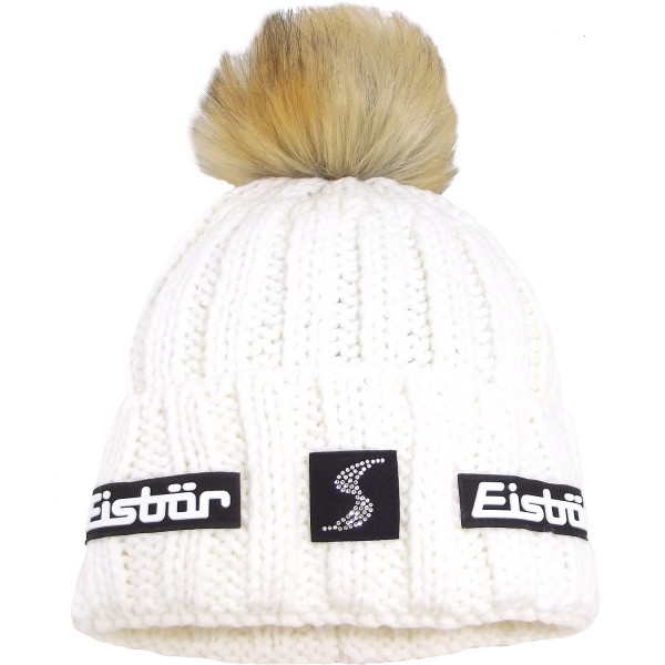 Eisbär Jolo Lux Crystal SP Damen Winter-Strickmütze weiß