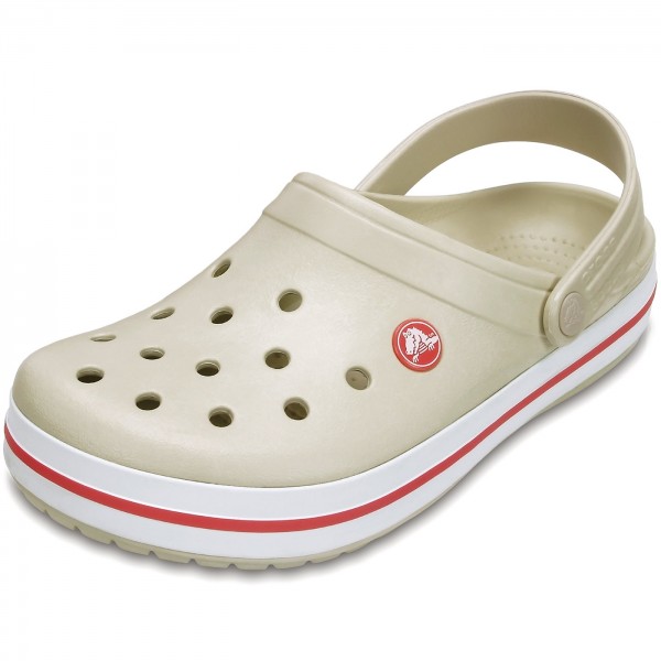 Crocs Crocband Damen Clogs beige/rot (stucco/melon)