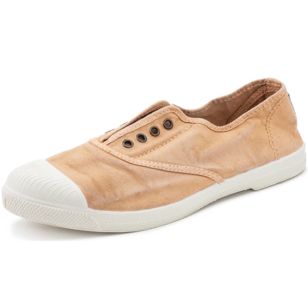Natural World Old Lavanda Damen Used-Look Baumwollschuhe Orange (Arcilla)