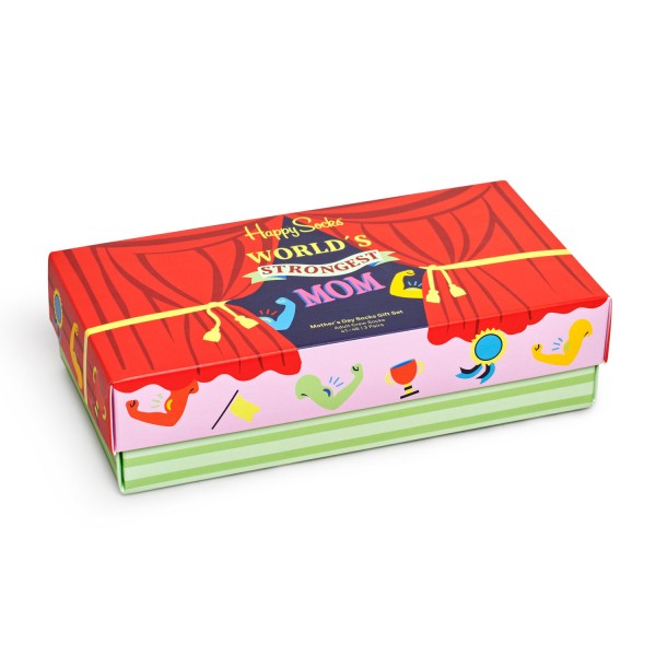 Happy Socks Mother Day Gift Set 3-Pack Unisex Muttertags-Socken Mehrfarbig