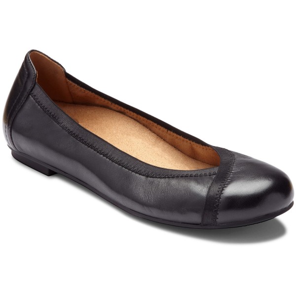 Vionic Caroll Damen Stabilitäts-Ballerina schwarz (black)