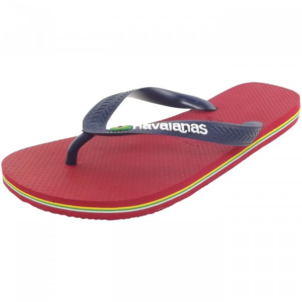 Havaianas Brasil Logo Kids Kinder Zehenstegsandale rot (red)