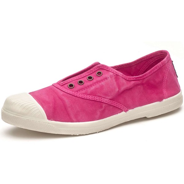 Natural World Old Lavanda Damen Used-Look Baumwollschuhe Pink (Fucsia)