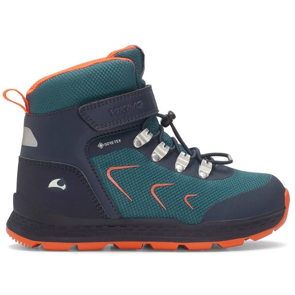 Viking Gore-Tex Liam Mid GTX Warm Jungen Winter-Stiefelette Dunkelblau/Petrol (Navy/Petrol)