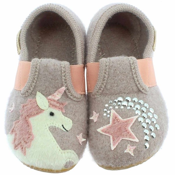 Living Kitzbühel T-Modell Unicorn &amp; Stars Girl Indoor Slippers Clay