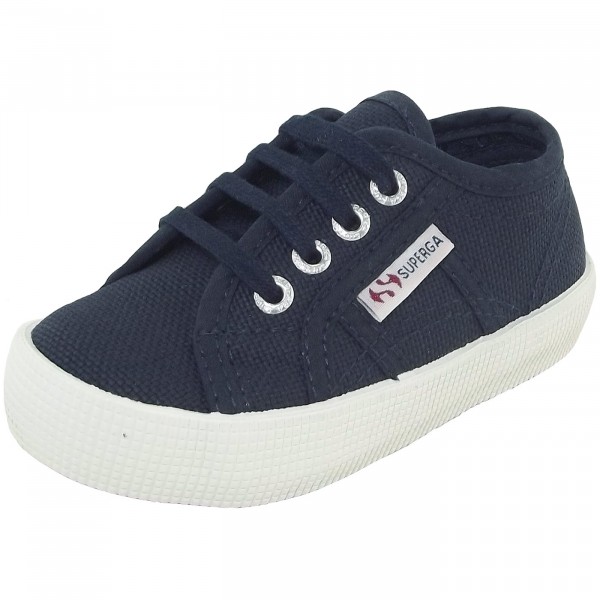 Superga 2750 CotBumpJ Kleinkinder Sneaker dunkelblau (navy/fwhite)