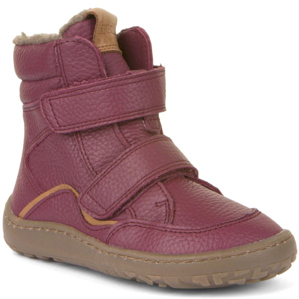 Froddo Barefoot Winter Mädchen Barfußstiefelette Weinrot (Bordeaux)
