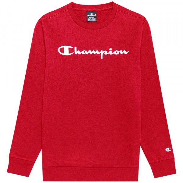 Champion Crewneck Sweatshirt Kids Kinder Rundhalspullover Hot Red (HTR)