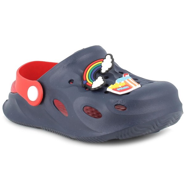 Primigi Beach Kinder Clog-Sandale Navy/Rot