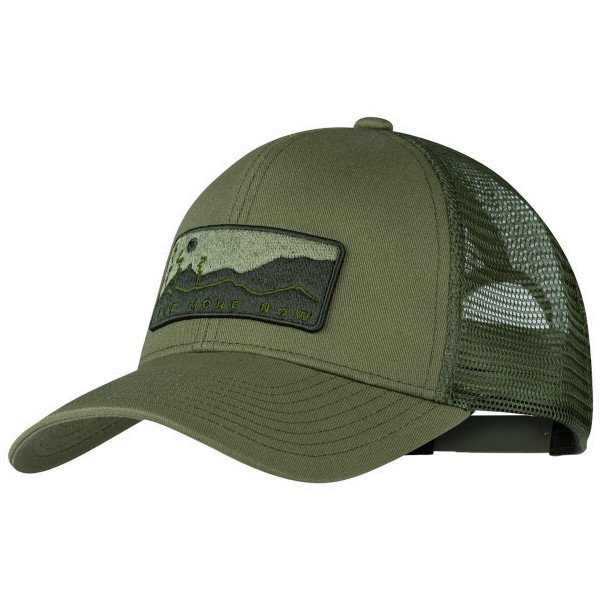 Buff Explore Trucker Cap Unisex Klassiker-Kappe Dunkelgrün (Wate Forest)