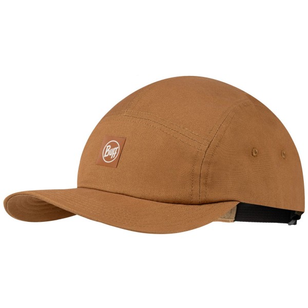 Buff - 5 Panel Venture Cap - Unisex Freizeitkappe aus Baumwolle - Kamelbraun (Solid Camel)