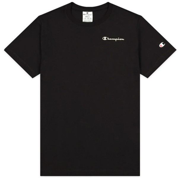 Champion Crewneck T-Shirt Damen Baumwolle-Shirt schwarz (nbk)