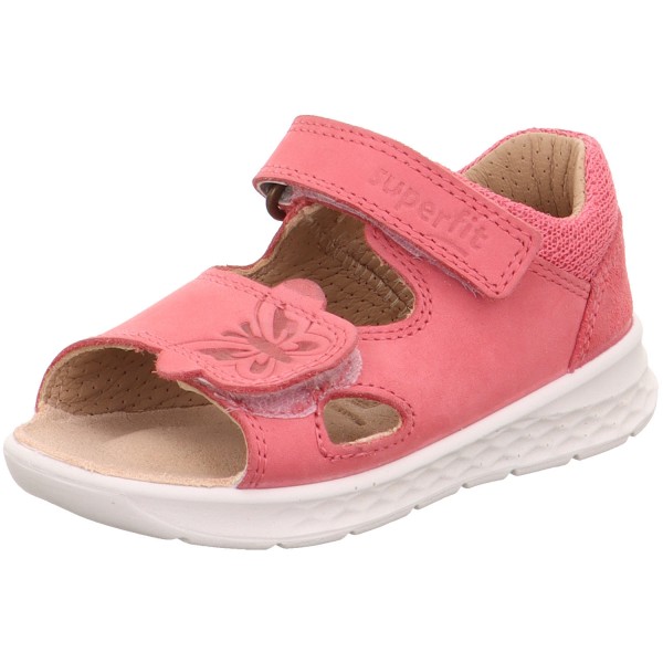 Superfit Lagoon Toddler Leather Sandals Rose/Butterfly