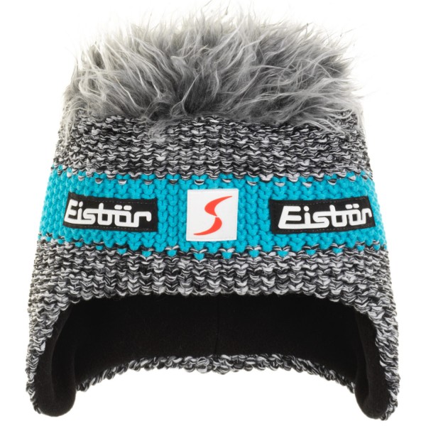 Eisbär Styler Cocker SP Unisex Wuschelhaarmütze Anthrazitmele/Türkis