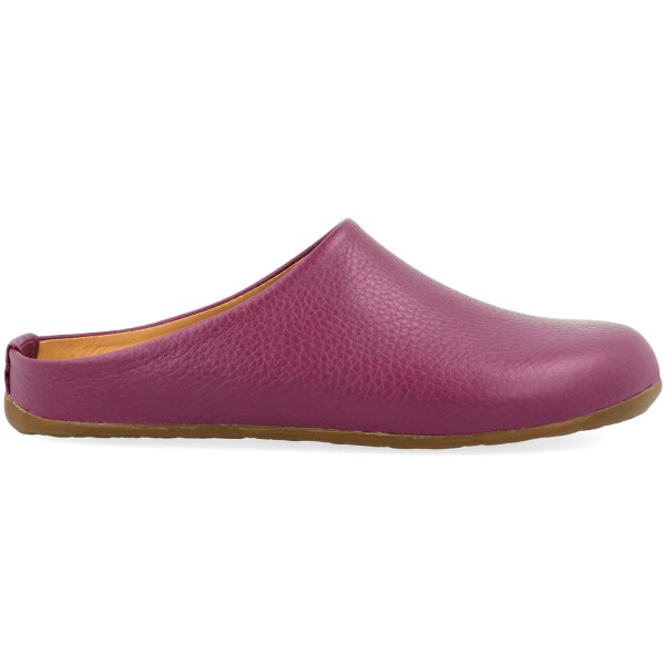 Haflinger - Everest Basico - Damen Leder-Pantoffel mit Fußbett - Weinrot (Kardinal)