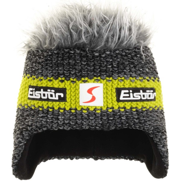 Eisbär Styler Cocker SP Unisex Wuschelhaarmütze Anthrazitmeliert/Lime