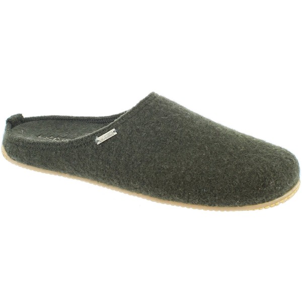 Living Kitzbühel Filz Fußbett-Pantoffel  Unisex Hauspantoffeln Dunkelgrün (Dark Forest)