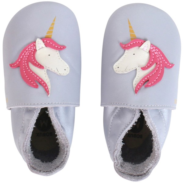 Bobux Stardust Einhorn Baby Krabbelschuhe Lilac Shimmer