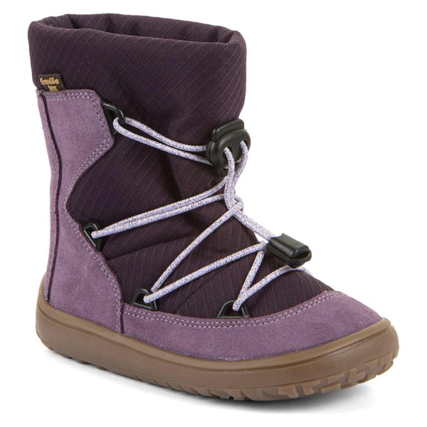 Froddo - FroddoTex Barefoot Track Wool - Mädchen Wasserdichte Barfußstiefel mit Wollfutter - Grape Wine