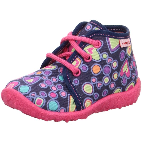 Superfit Spotty Mädchen Hausschuhe blau/pink (blau)