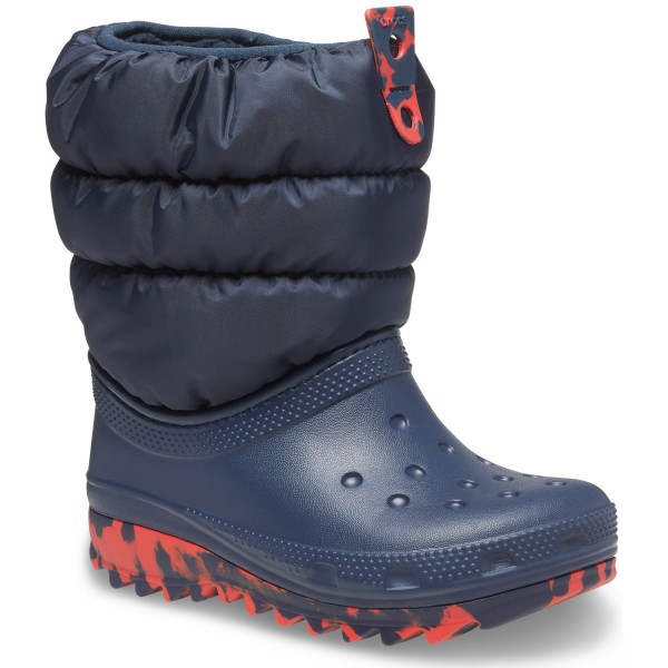 Crocs Classic Neo Puff Boot Kids Kinder Winterstiefel Dunkelblau (Navy)