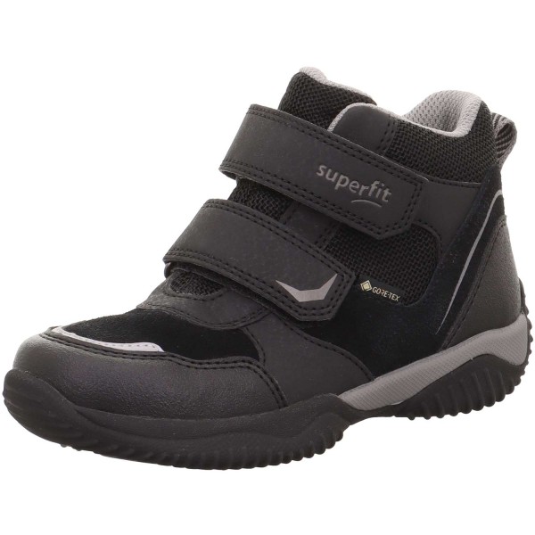 Superfit - Gore-Tex Storm Mid Cut - Kinder Wasserdichte Klettschuhe - Schwarz/Grau
