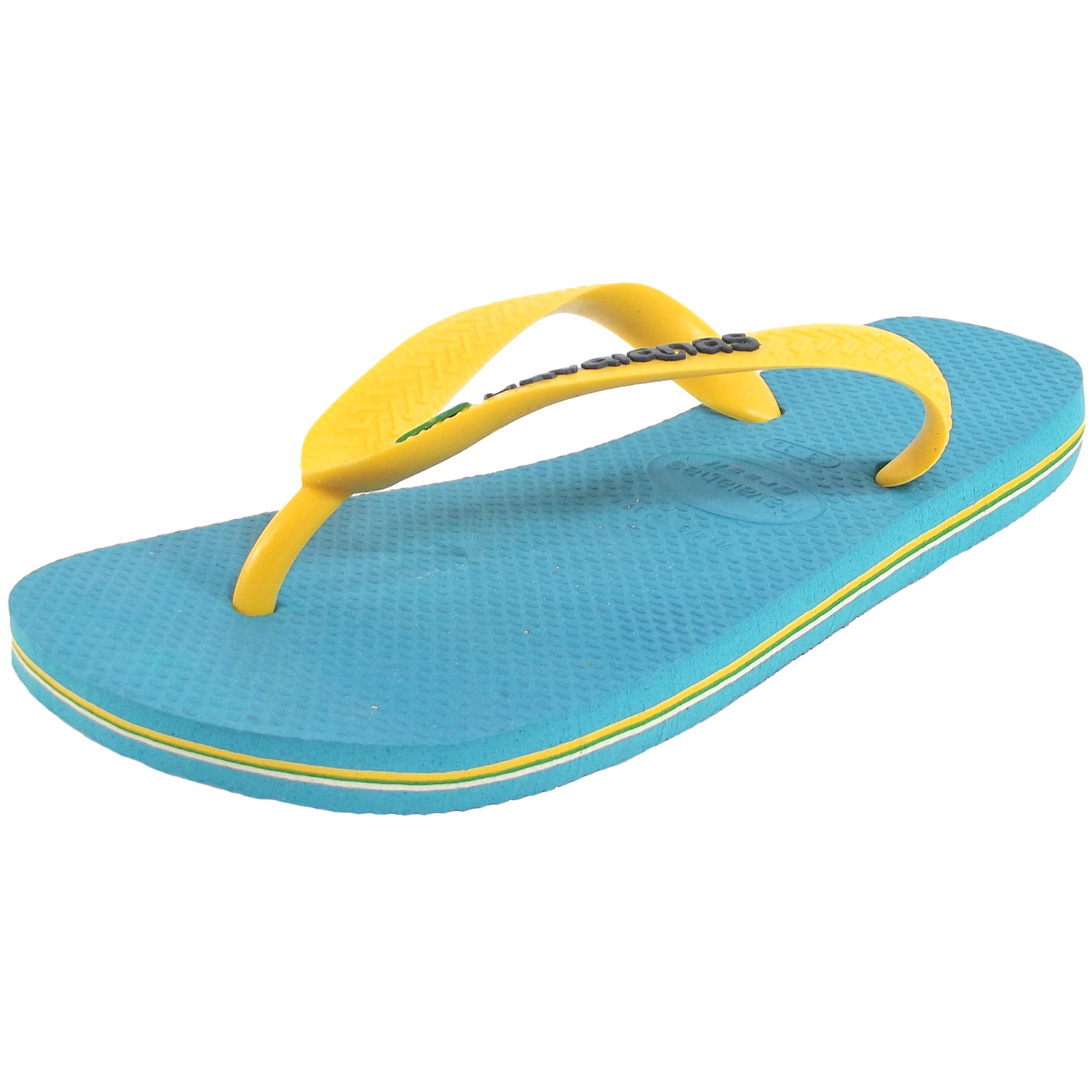 havaianas yellow blue