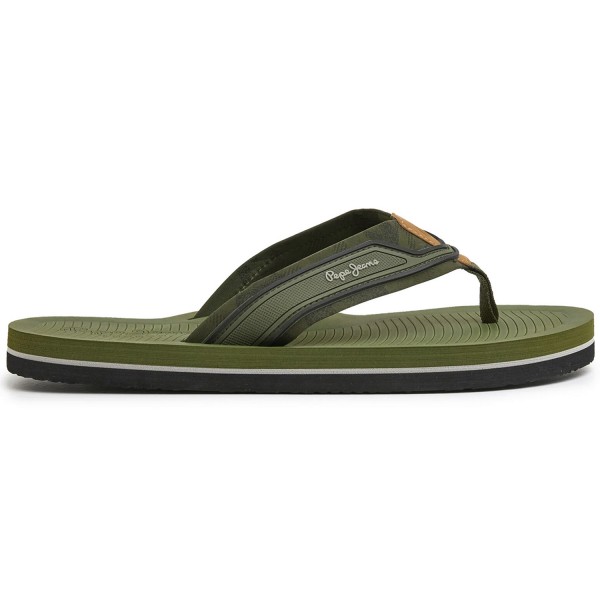 Pepe Jeans South Beach Herren Zehenstegsandale Khakigrün (Khaki Green)