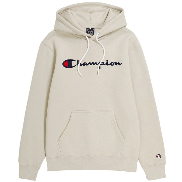 Champion Hooded Sweatshirt Mn Herren Hoodie mit Logoschriftzug Beige (Off-White/SVL)