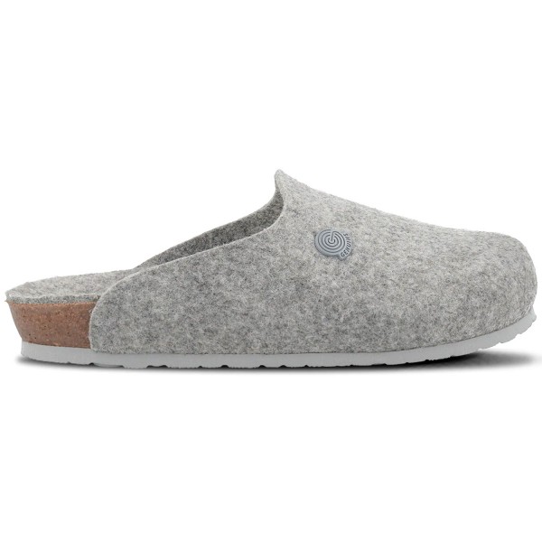 Genuins Helsinki Monochrome Unisex Pantoffel aus recyceltem Filz Grau (Gray)