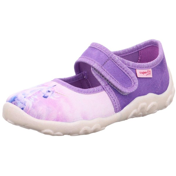 Superfit Bonny Mädchen Ballerina-Hausschuhe Lila/Einhorn